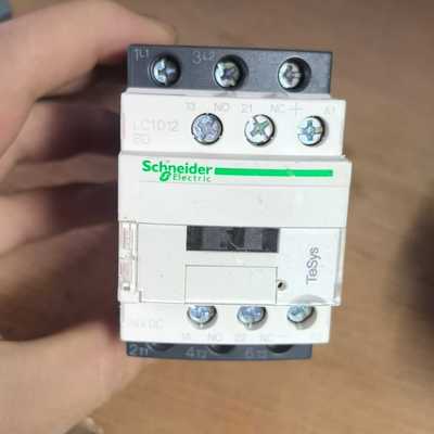 正品施耐德直流接触器LC1D12BD，白色，控制电压：Dc2