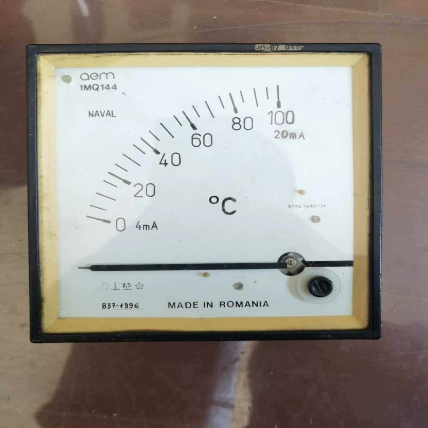 2-1-3 温度表 1MQ144 0-100℃ 开孔尺寸13（地坛设备）