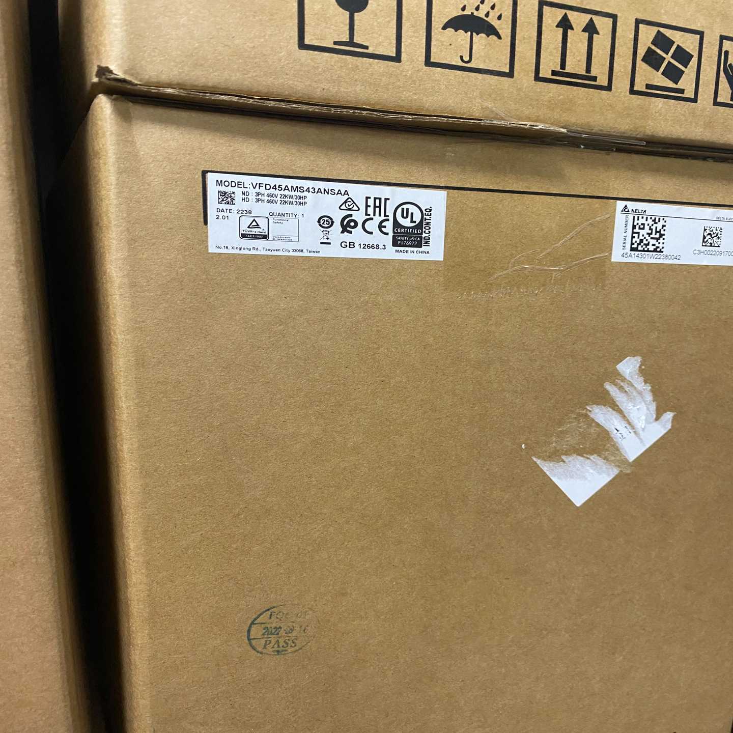 台达变频器VFD45AMS43ANSAA 22KW