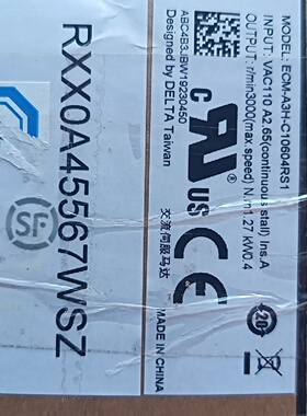 议价全新台达电机ECM-A3H-C10604RS1，