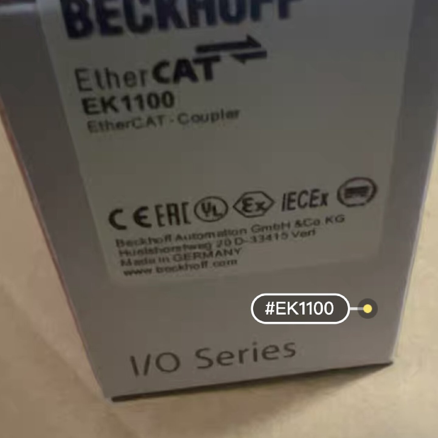 议价倍福BECKHOFF EtherCAT耦合器EK1100全新原装进口 其他型号问