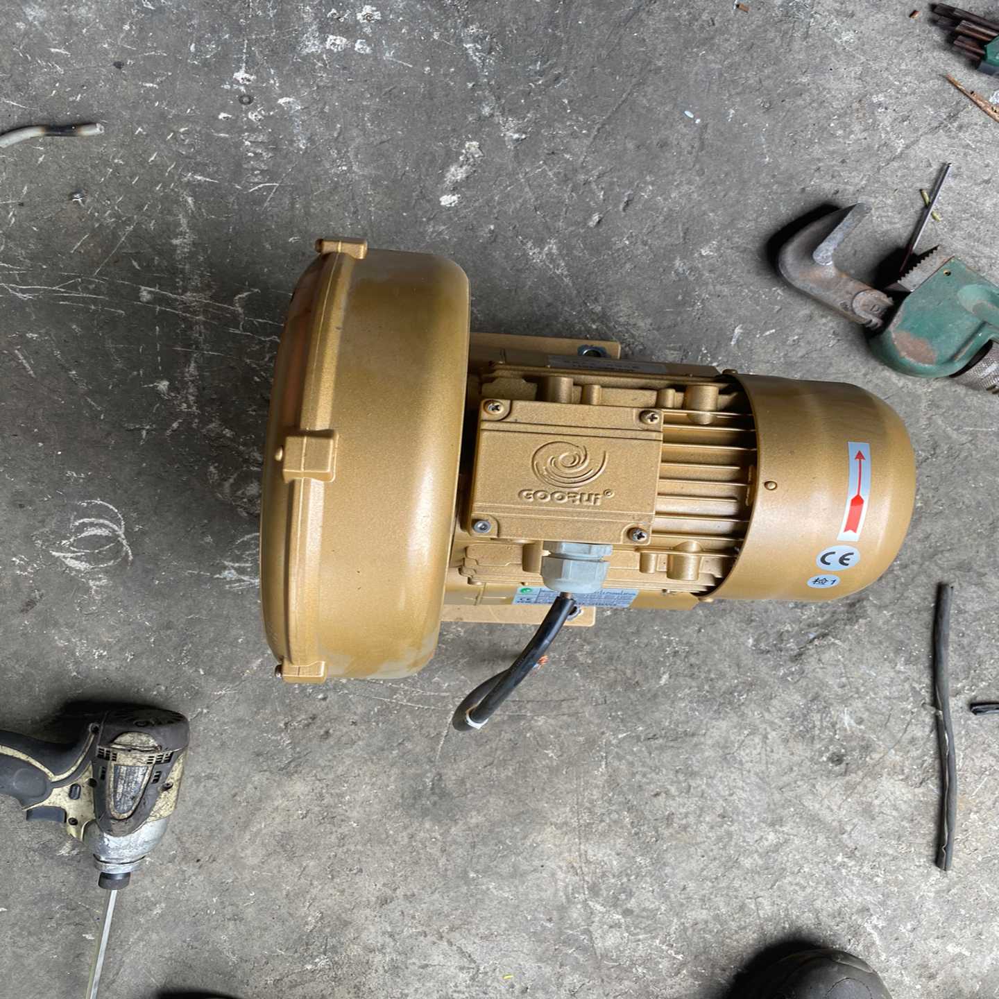 德国高瑞GOORUI高压旋涡风机增氧风泵，0.85kw，三相-议价