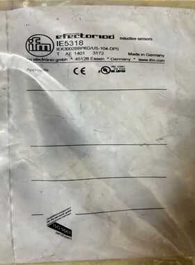 IFMIE5318传感器，库存备件，包装袋旧。询价
