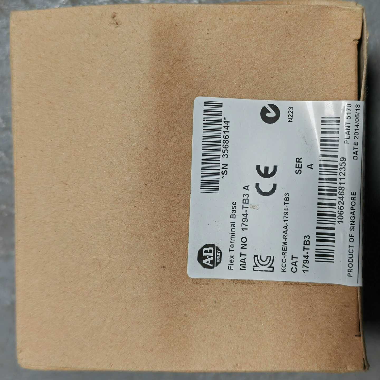 询价AB底座模块一个1794-TB3，议价