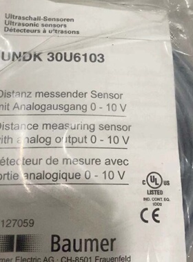 BAUMERUNDK30U6103传感器拍前询价