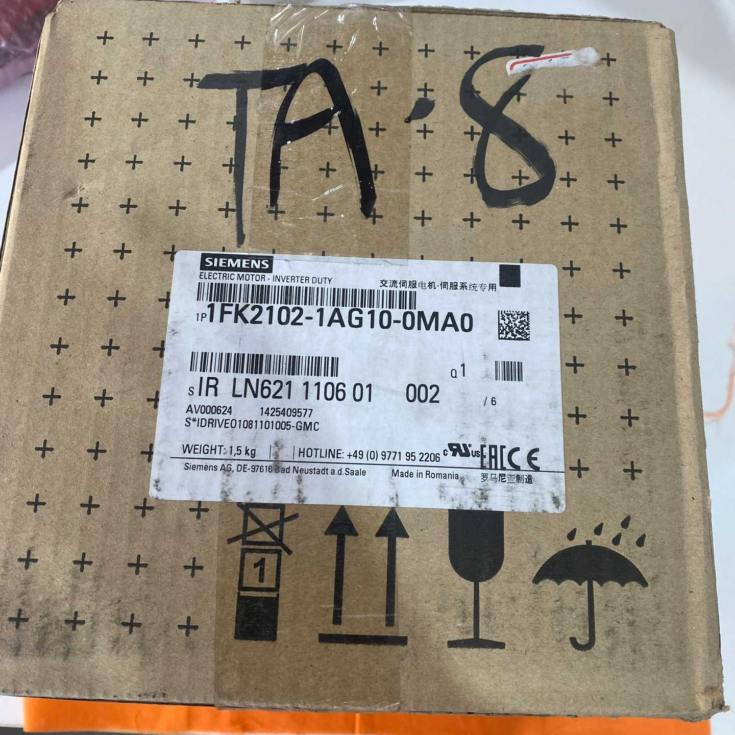 全新原装SIEMENS/西门子电机，型号1FK2102-1A--议价商品