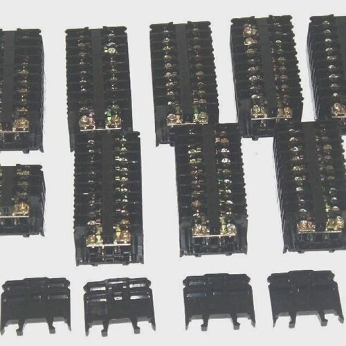 LOT OF 84 IDEC BNH10W TERMINAL BLOCKS 10A 600V W LOT OF 4 BN