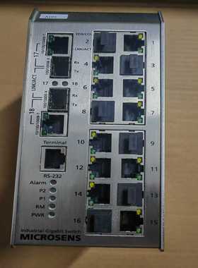 （议价）MICROSENS德国品牌，工业交换机MS651230M实图