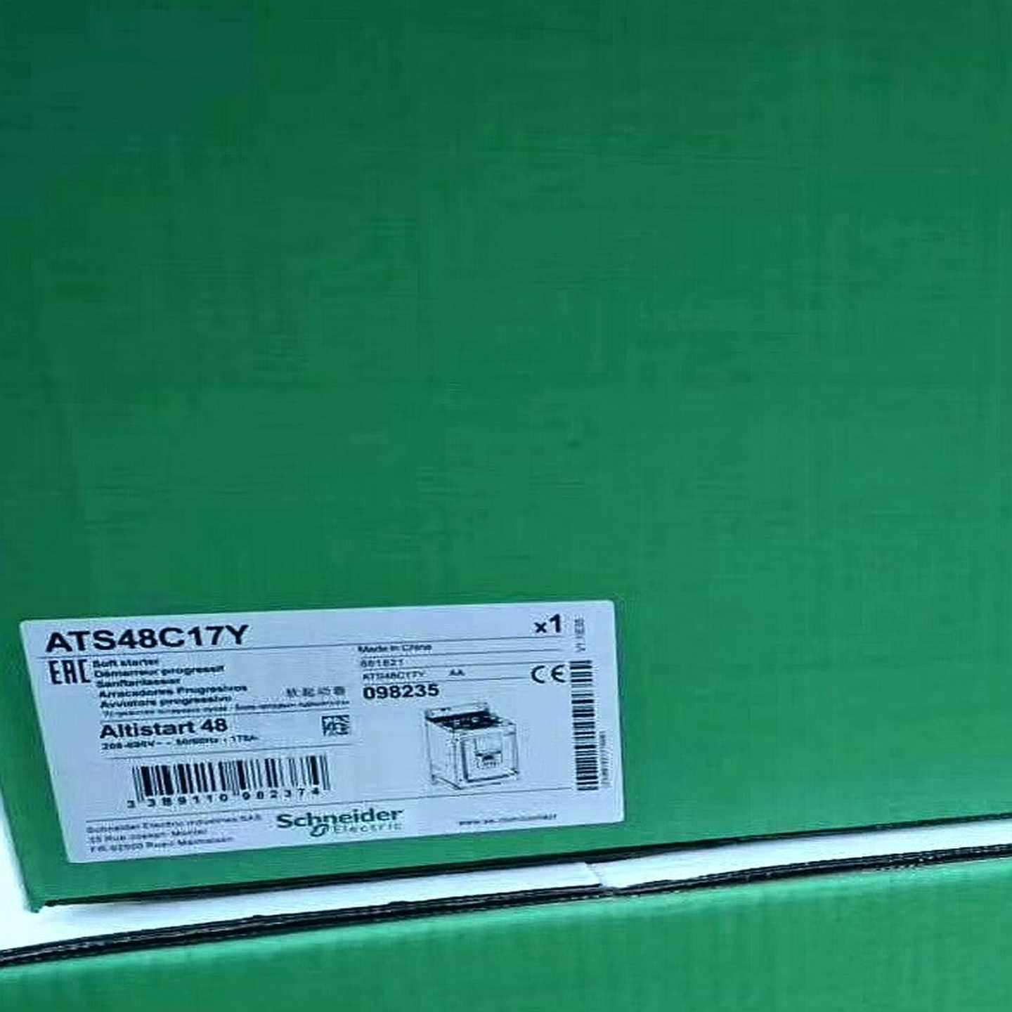 施耐德软启动ATS48C17Y，208-690V，50/60-议价