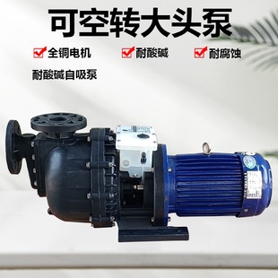 塑料防腐蚀化工自吸泵耐酸碱pp污水马肚泵提升泵电镀可空转大头泵
