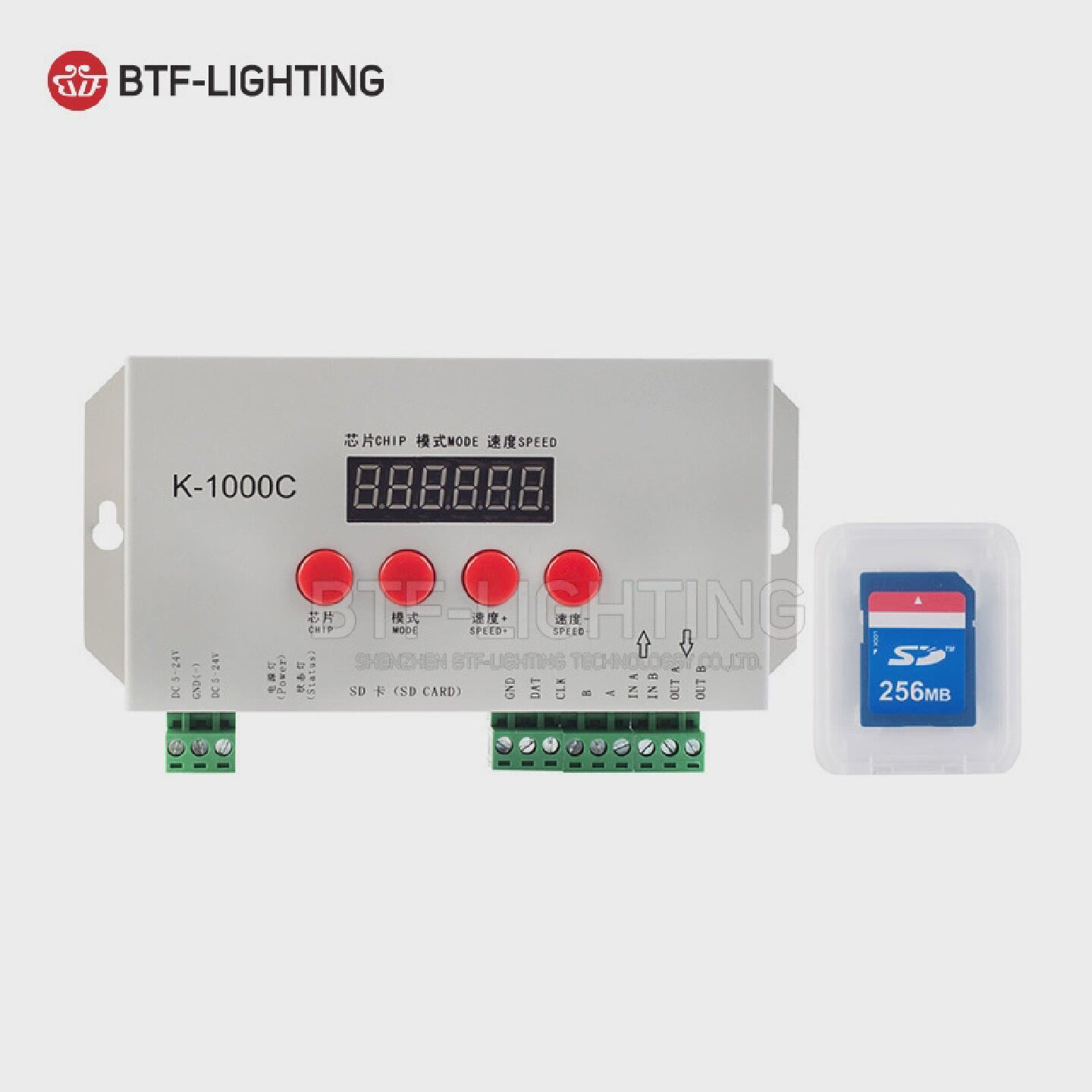DMX512LED控制器RGBW全彩灯控制器可编程K1000C品牌BTFLightng