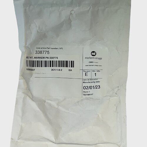 MARKEMIMAJE 338775 OEM BELT KIT Rev. E 2023 NSMP