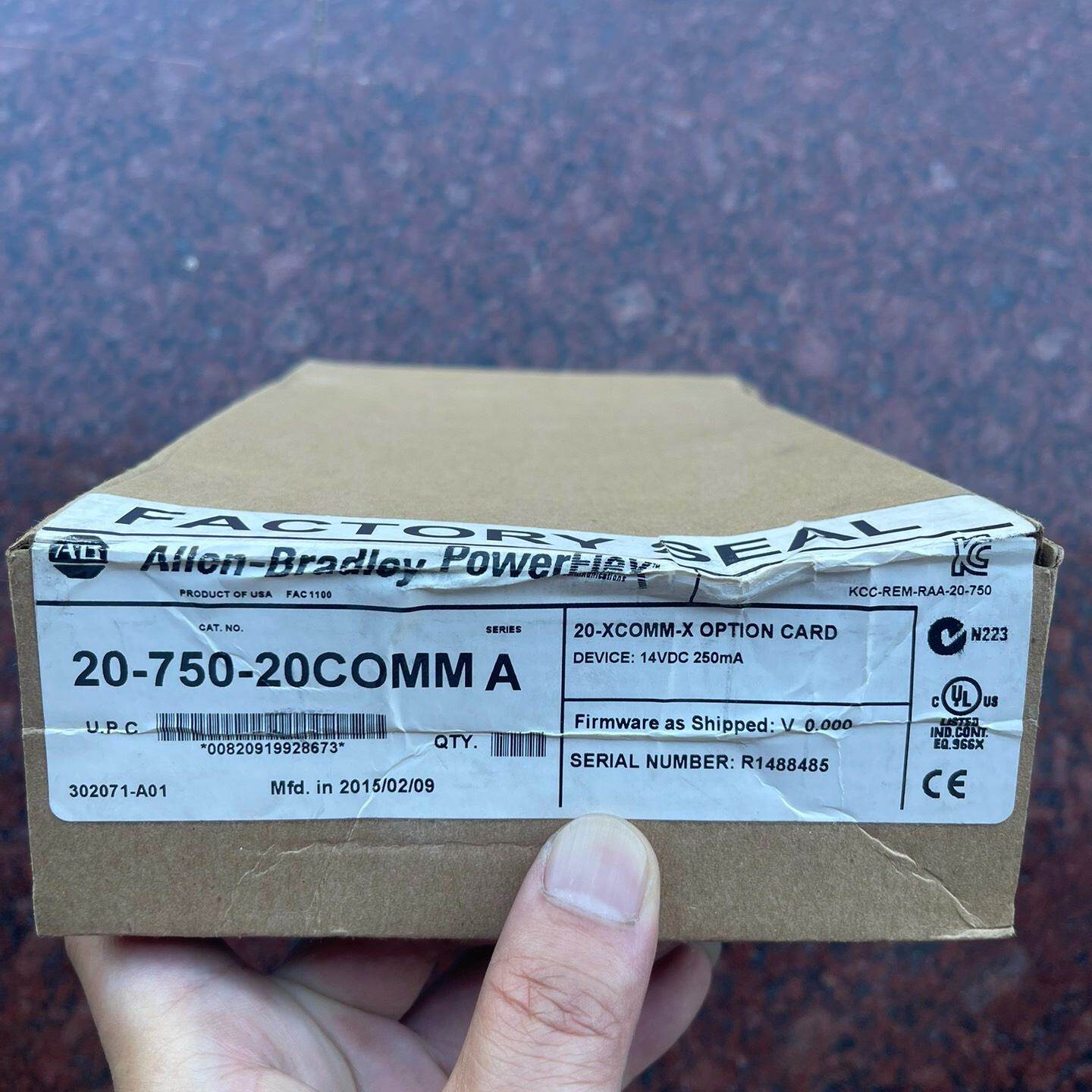 【议价】AB 20-750-20COMM A，没有开封、议价适用979