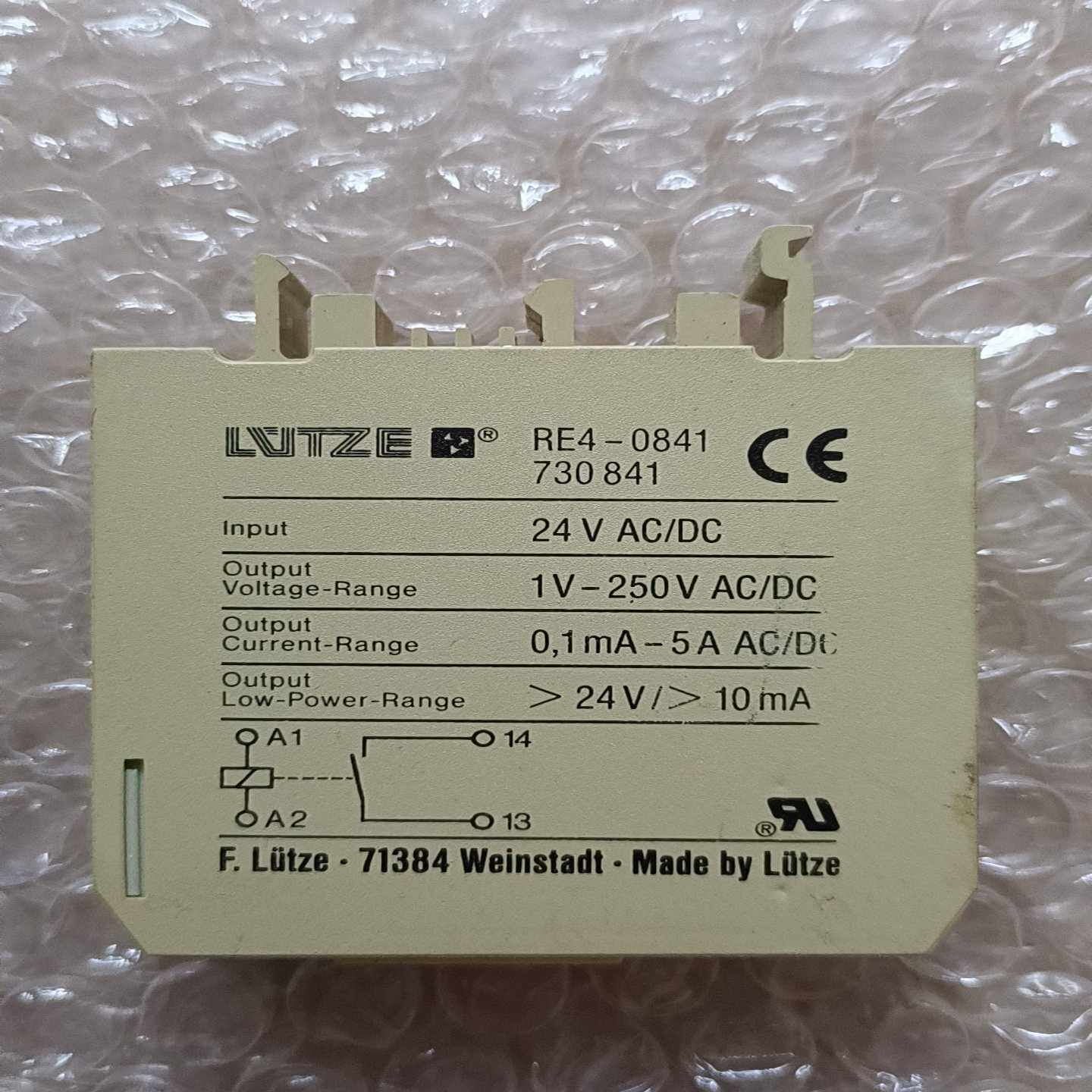 LUTZE继电器模块连接器 LUTZE  RE4－0841--议价商品