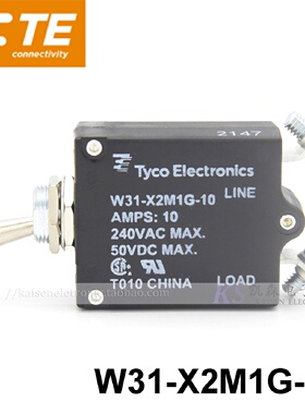 Tyco TE W31-X2M1G-10 10A 3-1393247-2 UL CSA 1-50Amps 断路器