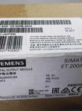 议价西门子6ES7142-5AF00-0BA0ET200AL模块6ES71425AF000BA0现货