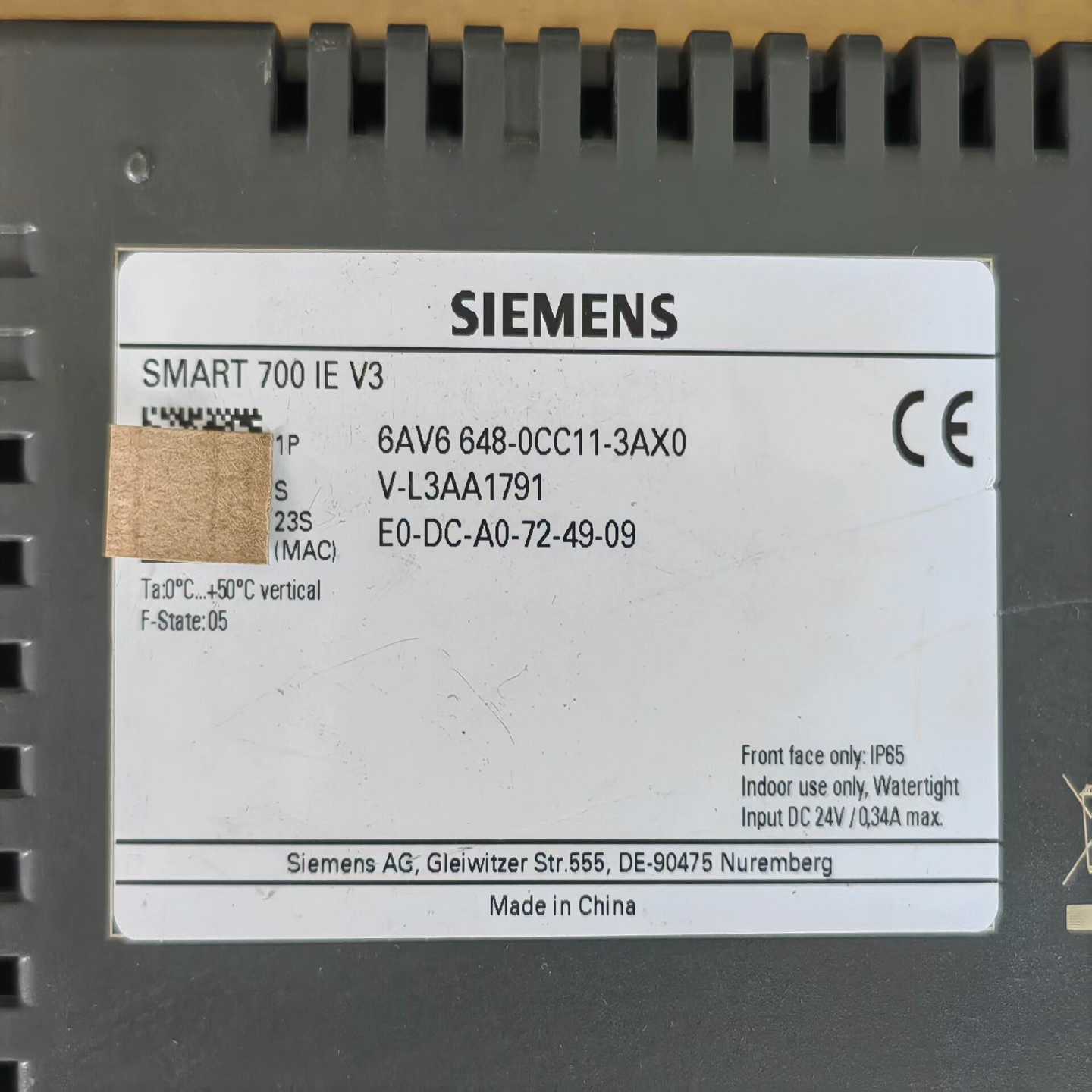 议价西门子触摸屏，6AV6648-0CC11-3VAX0，共计4现货/维修