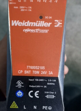 魏德米勒ECOLINE单相电源7760052105CPS