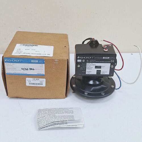 Ashcroft B461B XFM  30 H20 Pressure Switch 20psi 15A 125250V