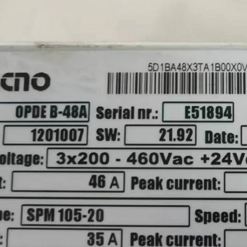 【询价】TDE MACNO驱动器OPDE B-48A 议价O