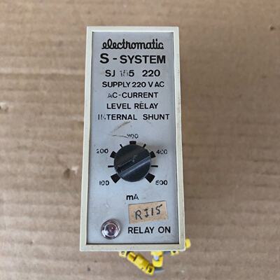 ELECTROMATIC SSYSTEM SJ155220 LEVEL RELAY SJ155220 3