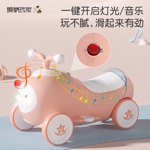 实力儿童滑行车1一3岁宝宝学步无脚踏平衡代步小孩滑步溜溜车