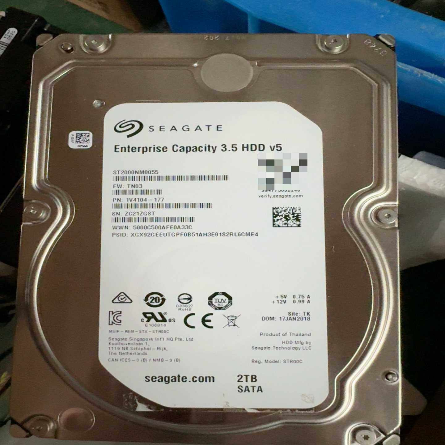 议价希捷ST2000NM0055华为全新硬盘华为标签撕掉了