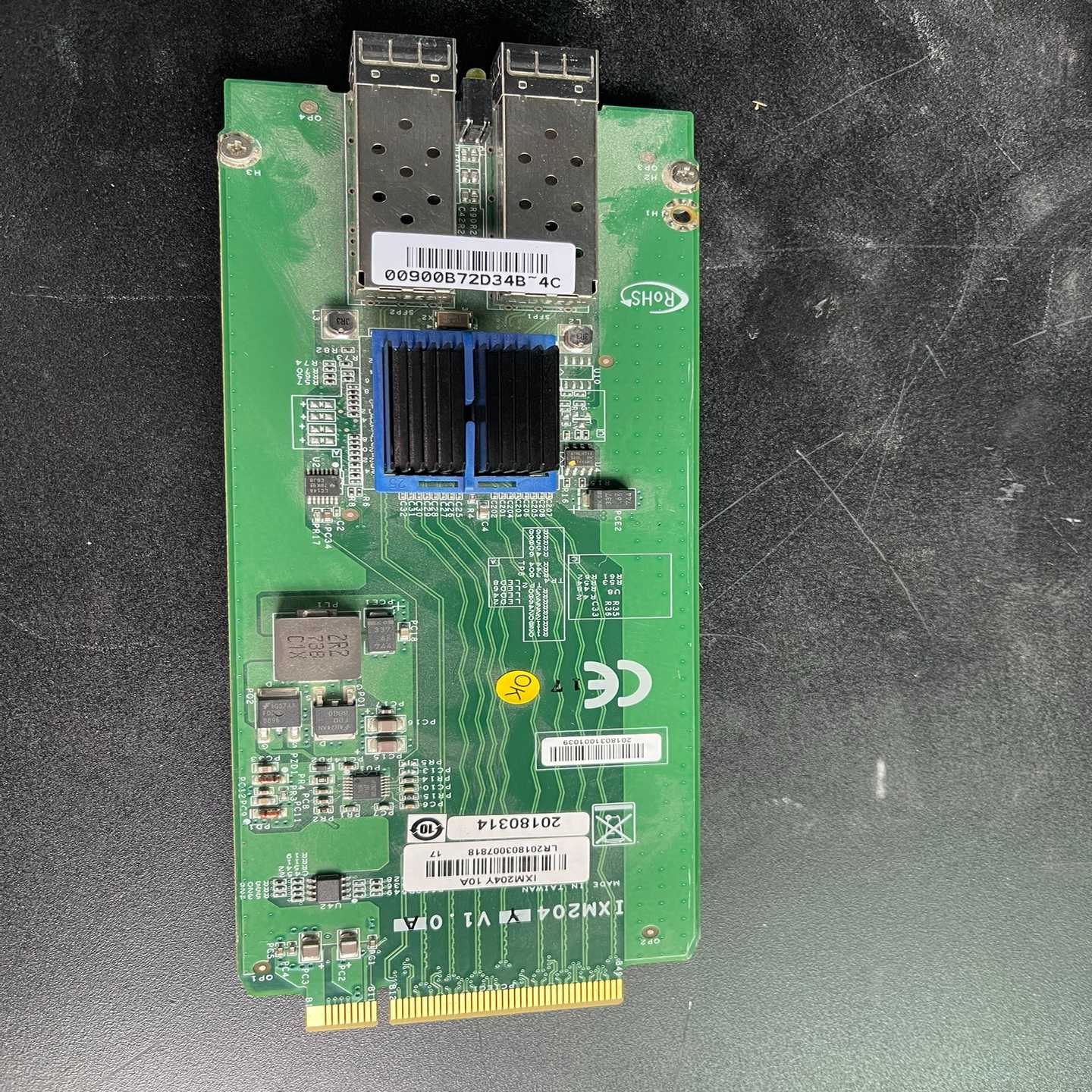 IXM204Y+V1.0A+双口万兆网卡+82599ES芯片【卡奥电子】