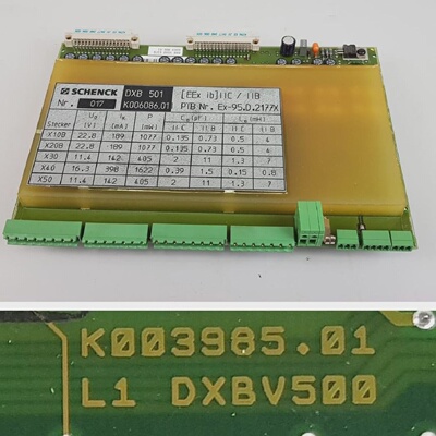 PP7934 weighing terminal board Schenck DXB501 DXB V500 K0039
