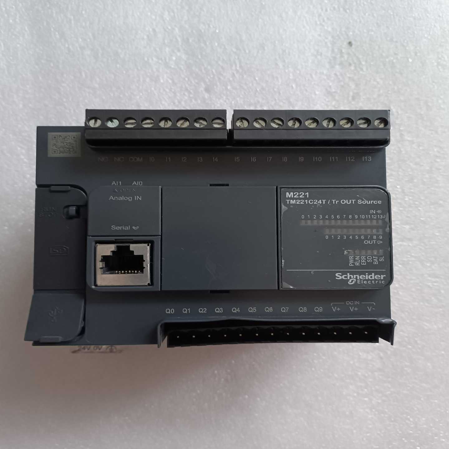 (询价)PLC模块TM221C24T件，实物图片，少一边端