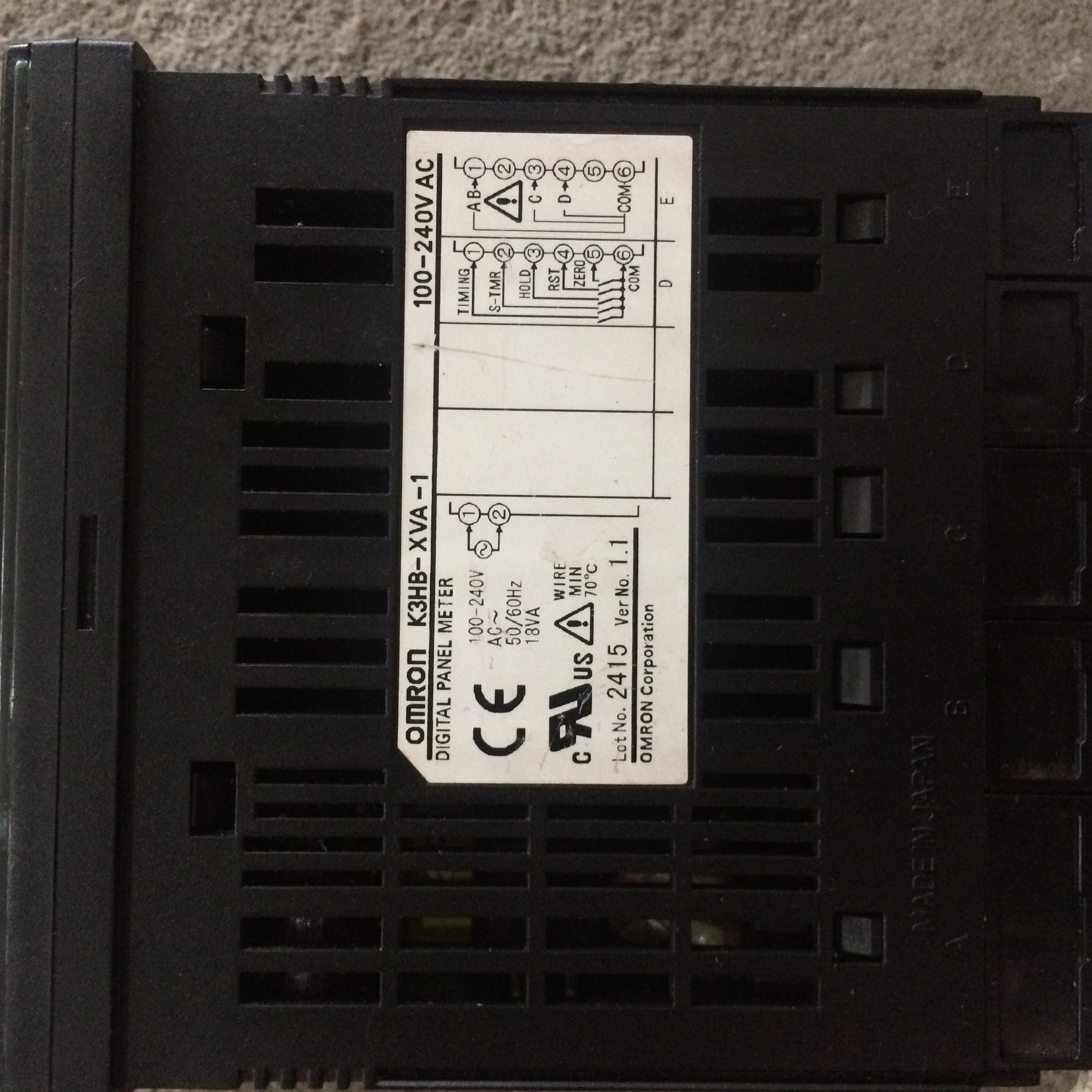 K3HB-XVA-DRT1 AC100-240V ACDC24V原装正品询价