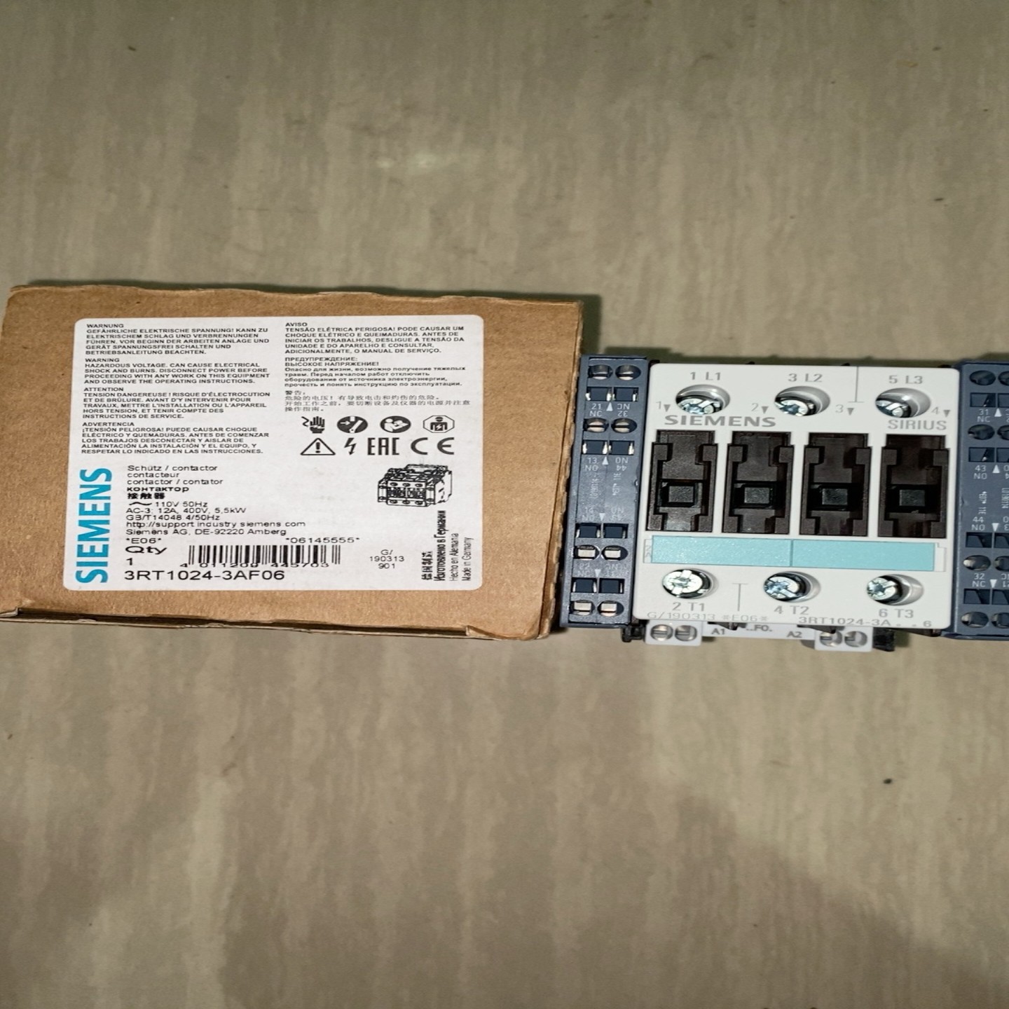 【请询价】电梯继电器3RT1024-3AF06接触器