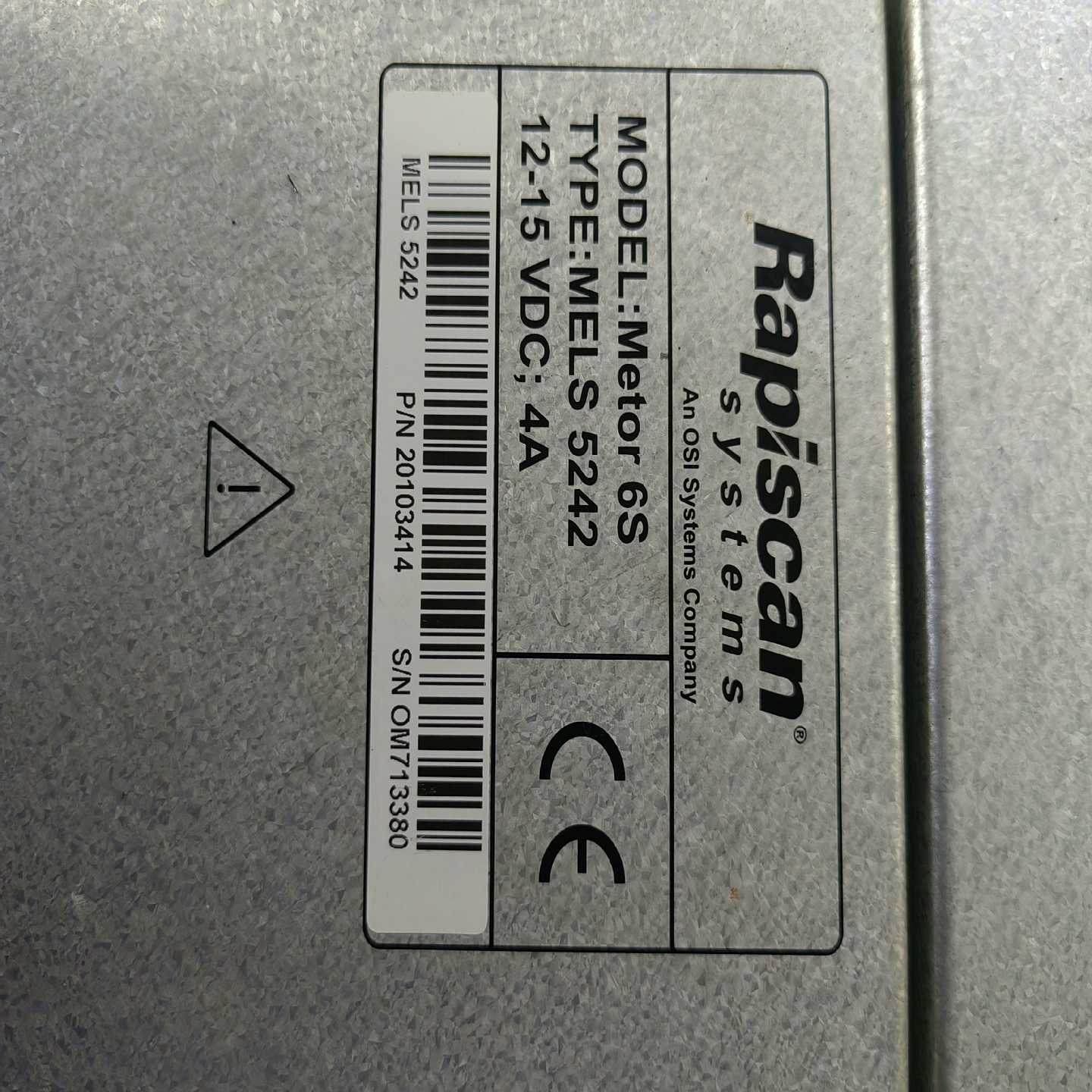 ：Rapiscan  Metor 6S， MELS 52(亚飞商行）