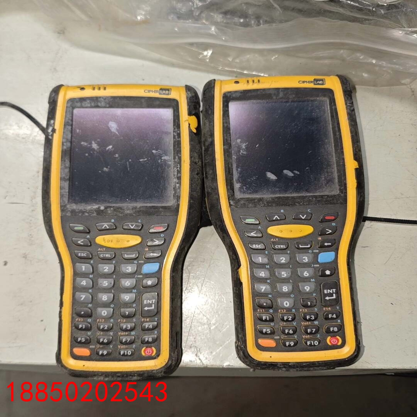 【请询价】欣技9700二维手持终端2台二手物品实图拍摄要的联系