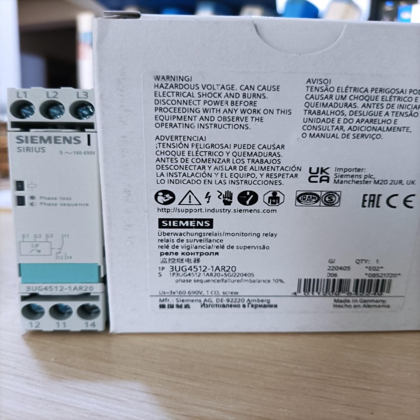 3UG4512-1AR20西门子继电器全新原装现货（无票单价）