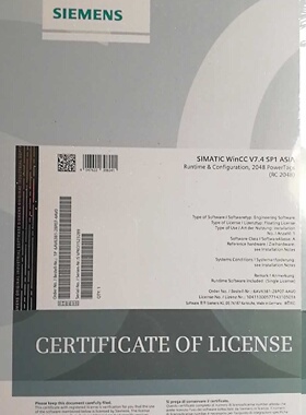 配件西门RC2048wincc7.4sp1RC2048点1台亚洲版议价