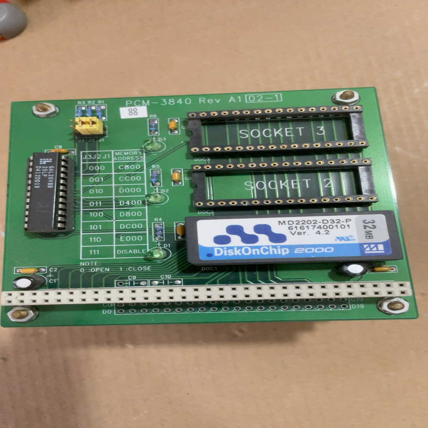 研华104转接板 PCM-3840 Rev A1 02-1--议价商品