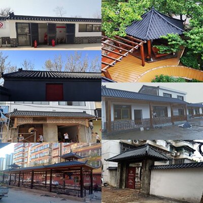 ASA树脂瓦仿古屋檐合成屋顶厂房檐门头亭子加厚防晒抗冻厂家直销