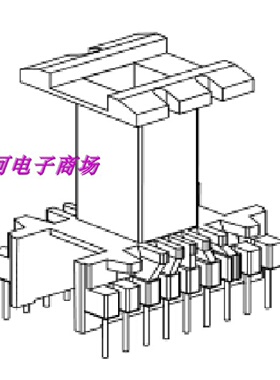 EE4215变压器骨架磁芯EE42磁芯骨架立式99针