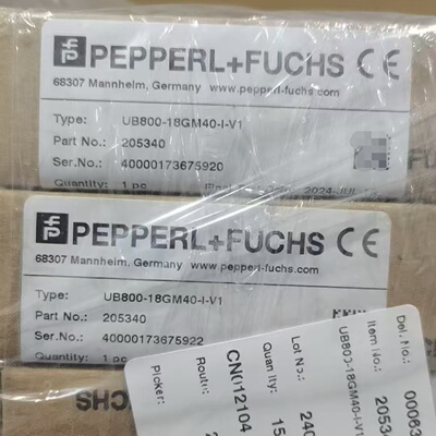 议价UB800-18GM40-I-V1倍加福(PEPPERLFUCHS)超音波感测器(205340