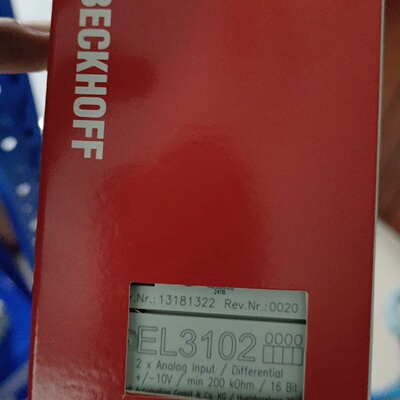 询价-倍福EL3102模块2通道模拟量输入端子模块10V到