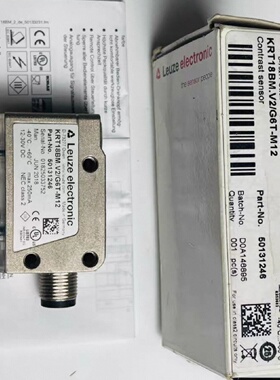 议价劳易测KRT18BM.V2/G6T-M12色标检测感测器，德国原厂正品