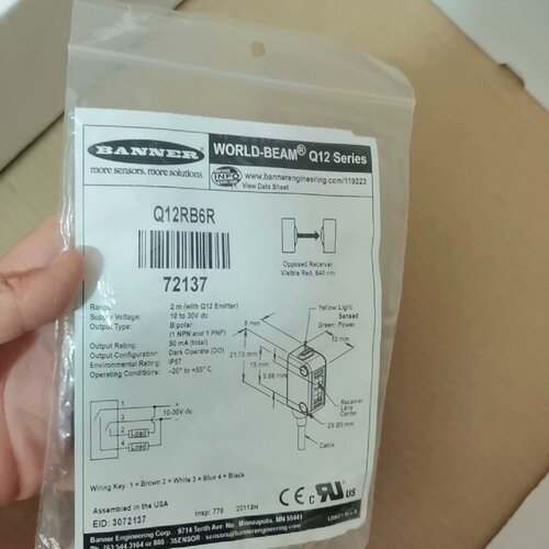 【询价】BANNER邦纳Q12RB6R72137