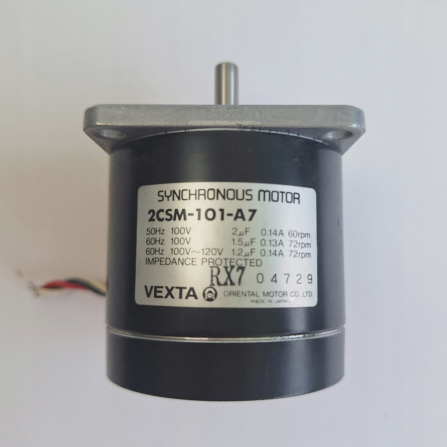 VextaOrientalMotor2CSM-101-A7SynchronousMotor100VAC6