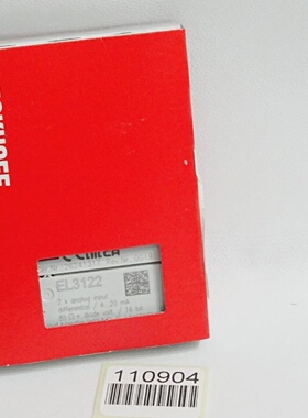 议价Beckhoff El3122 Rev.0019 Analo Eingangsklemme  Neu Ovp V