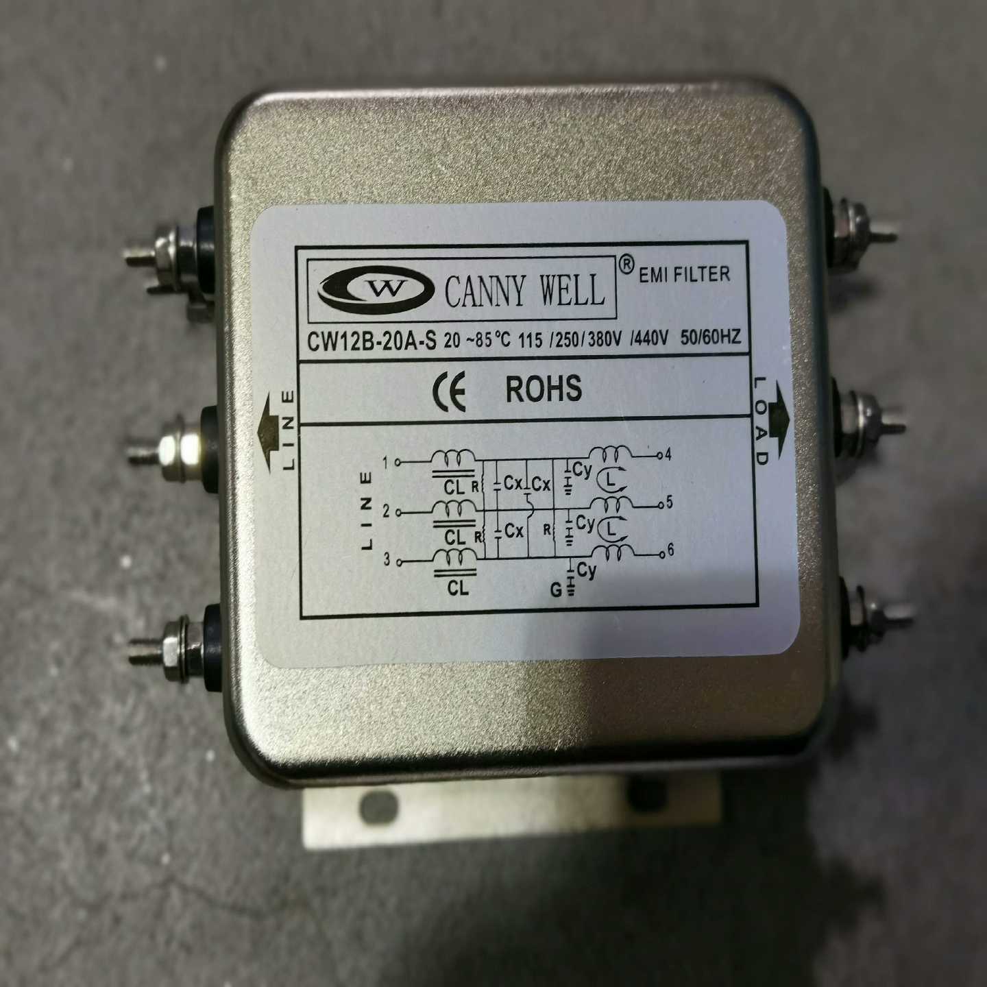 肯尼威三相电源滤波器，型号：CW12B-20A-SR(2询价