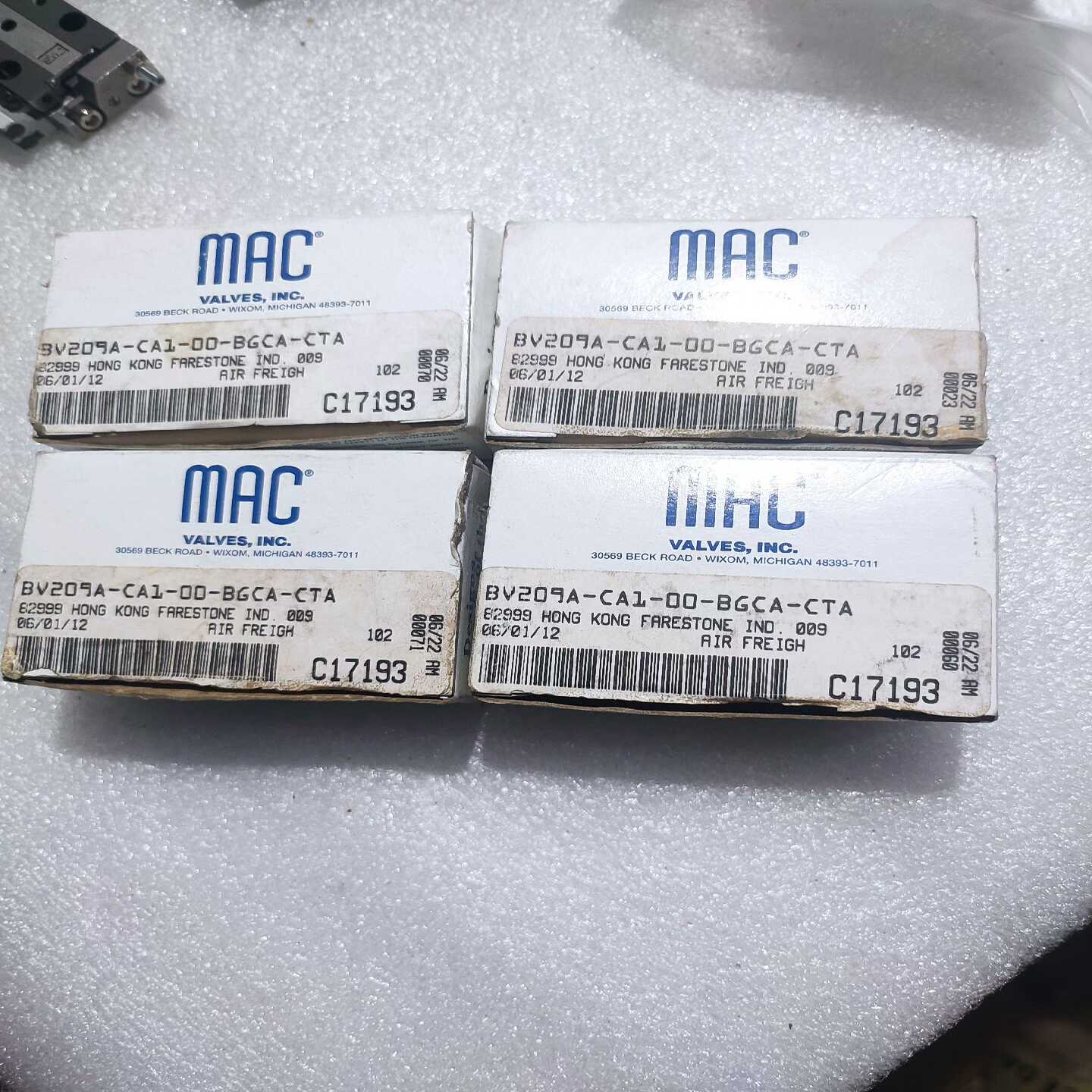 询价MAC子弹阀电磁阀BV209A-CA1-00-BGCA-CT
