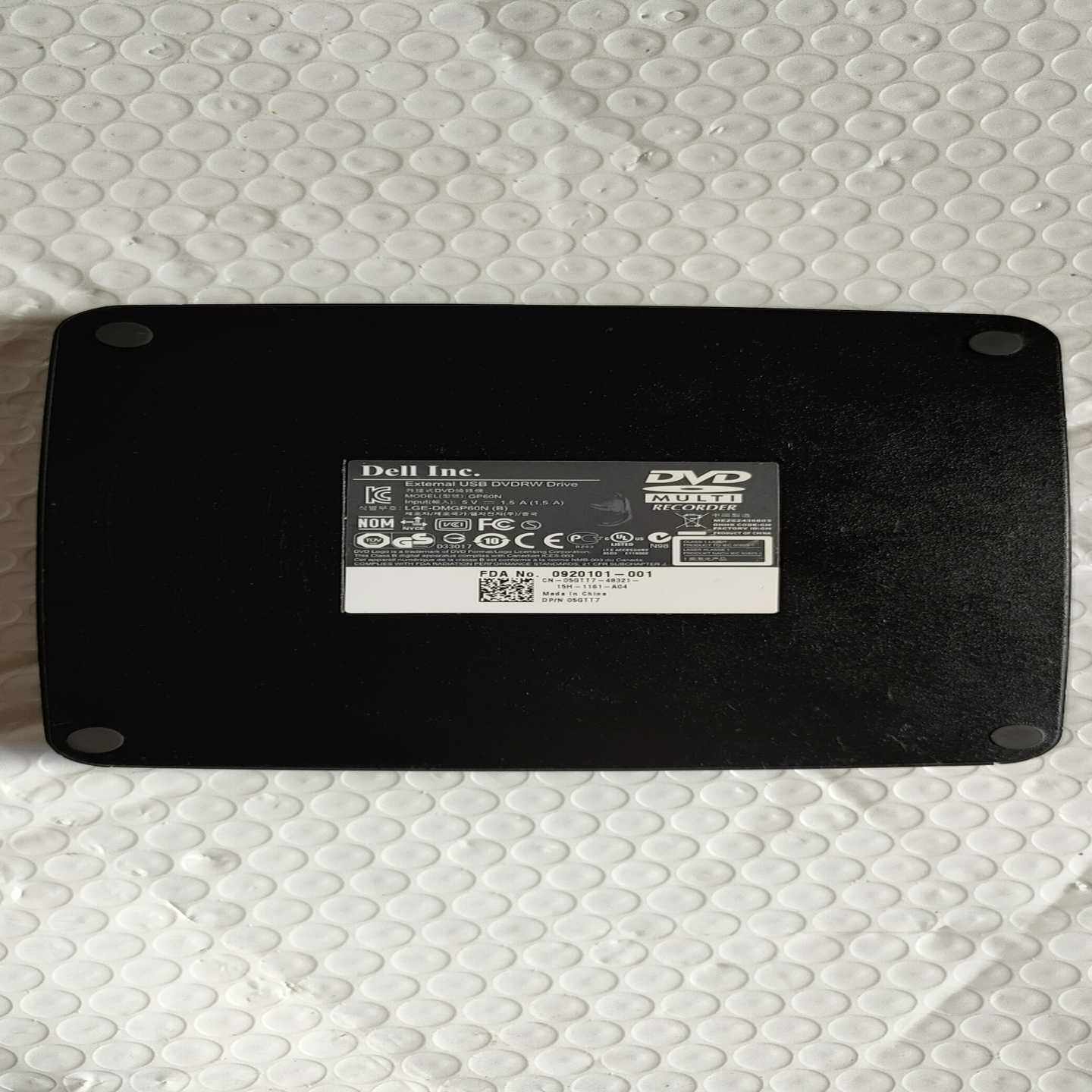 戴尔DELLGP60N原装外置DVD刻录机，有线接口，即插--议价商品