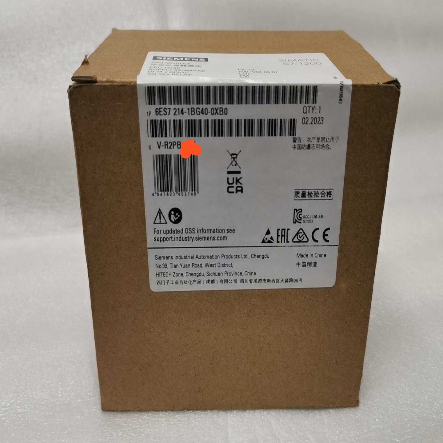 6ES7214-1BG40-0AB0西门子23年原装