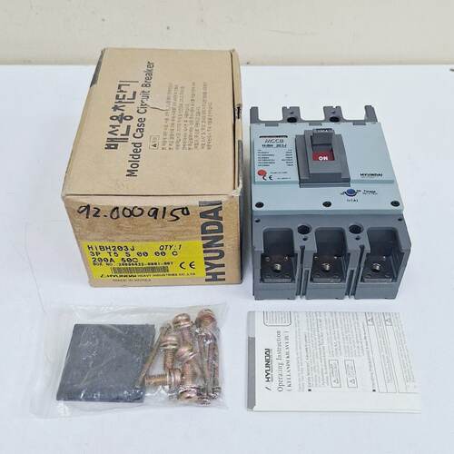 Hyundai HiBH 203J  MCCB Molded Case Circuit Breaker 200A 3P